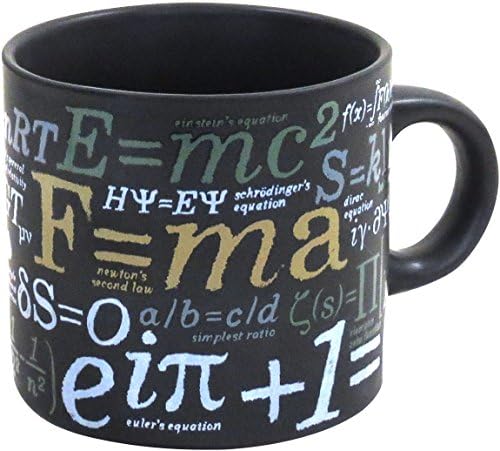 Matematiksel Formüller Kahve Kupa - İçkinizin Tadını Çıkarırken Ünlü Matematik Denklemlerini Düşünün - Eğlenceli bir Hediye Kutusunda