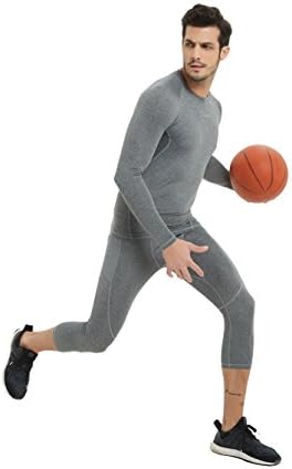 COOLOMG Gençlik Sıkıştırma Pantolon Erkek Kız Baz Katman Spor Tayt Basketbol Koşu Egzersiz Eğitimi Tayt ıle Cepler