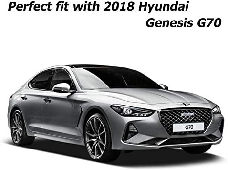 Ön Arka Kanat 2.0 T 3.3 T Amblem için 2018 2020 Hyundai Genesis G70 (4 p(Altın) / Ön + Arka + G70 + 2.0 T)