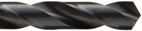 Chicago Latrobe - 57712 150 Serisi Yüksek Hızlı Çelik Jobber Uzunluk Matkap Ucu Seti, Metal Kasa, Siyah Oksit Kaplama, 118 Derece