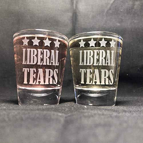 Alankathy Kupalar Kumlama Kazınmış Liberal Gözyaşları shot cam seti Donald Trump Amerika Birleşik Devletleri Cumhuriyetçi Demokrat