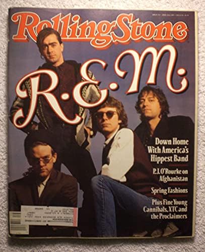 Michael Stipe, Bill Berry, Peter Buck ve Mike Mills-R. E. M.-Rolling Stone Dergisi - 550-20 Nisan 1989-Afganistan makalesi