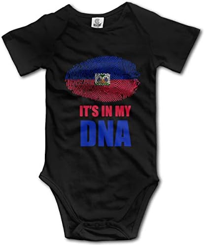 Haiti Bu Benim DNA Yenidoğan Kız ve Erkek Kısa Kollu Bodysuit Tulum 0-2 T
