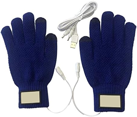 USB ısıtmalı eldiven erkekler ve kadınlar için, Unisex kış sıcak örme tam parmak ısıtıcı dizüstü eldiven Eldivenler kapalı veya
