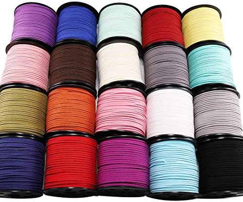 10 m/grup 2.5 mm 24 Renkler Faux Süet Kordon DIY Craft Kolye Bilezik Bulguları Kadife Halat Takı Yapımı ıçin Konu Dize Halat