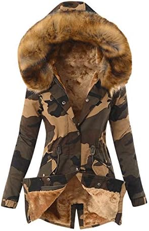 Kadınlar için sevimli Ceketler, kadın sıcak tutan kaban Ceket Dış Giyim Kürk Astarlı Siper Kış Kapşonlu Kalın Palto