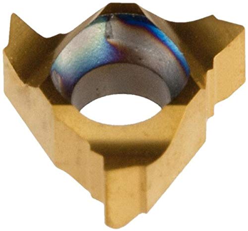 Dorian Tool 11ER PVD-Kalay Kaplı Karbür Yerleştirme Dış Diş Açma Uçları, Sağ El Kesimi, Demir Dışı Metaller için Genel Amaçlı