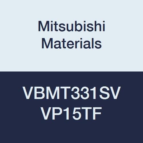Mitsubishi Malzemeleri VBMT331SV VP15TF Karbür VB Tipi Delikli Pozitif Tornalama Ucu, Dengesiz Kesim, Kaplamalı, Eşkenar Dörtgen