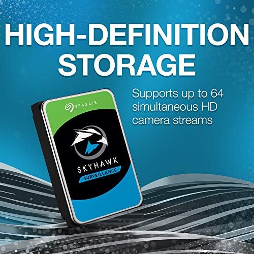 Seagate SkyHawk 8 TB Gözetim Dahili sabit Disk HDD-3.5 İnç SATA 6 Gb/s 256 MB Önbellek için DVR NVR Güvenlik Kamera Sistemi ile