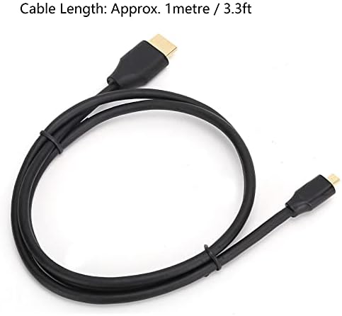 Yüksek Çözünürlüklü Multimedya Arabirim Kablosu, TV için 4K Bağlantı Kablosu Dönüştürücü Kablosu Siyah