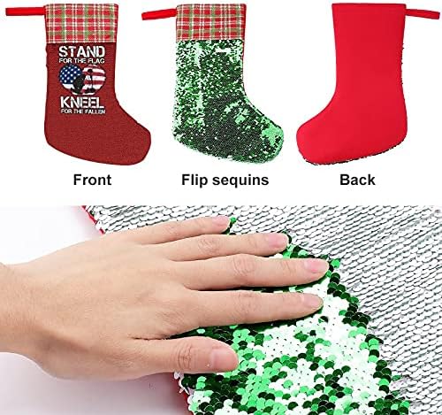 XKAWPC Standı Bayrak Diz Çökmek için Düşmüş Noel Çorap Asılı Çorap Tatil Parti Ev Decoratiom için Hediye kırmızı-Tarzı