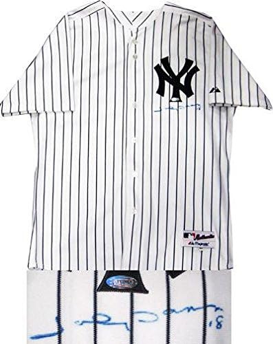 Johnny Damon El İmzalı New York Yankees Otantik Majestic 18 Jersey Steiner İmzalı MLB Formaları