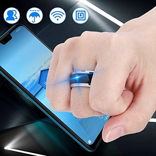 Plyisty NFC Akıllı Yüzük, Akıllı Yüzük, Cep Telefonu için Su Geçirmez Evrensel (size9)