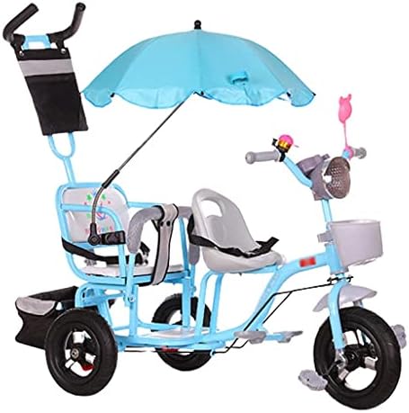 CDNS Üç Tekerlekli Bisiklet Trike Bebek Arabası Çift çocuk Üç Tekerlekli Bisiklet İkiz Arabası İkinci Çocuk Üç Tekerlekli Bisiklet