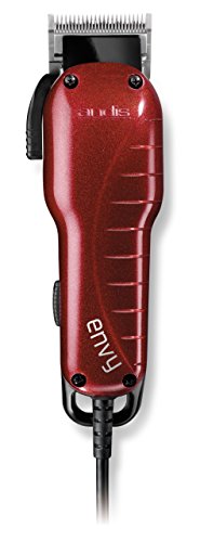 Ayarlanabilir Bıçaklı Andis 66215 Profesyonel Envy Saç Kesme Makinesi, Kırmızı