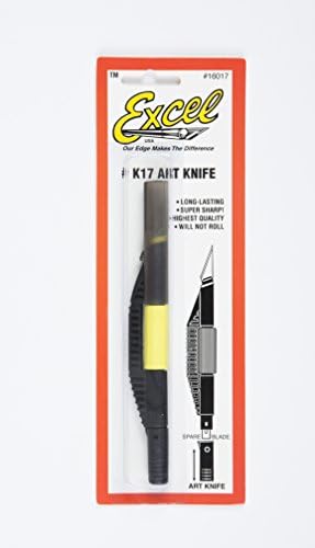 Excel Bıçakları K17 Anti Rulo Tasarımlı Hobi Bıçağı, Çok Yönlü Hafif Hizmet Tipi Zanaat Bıçağı