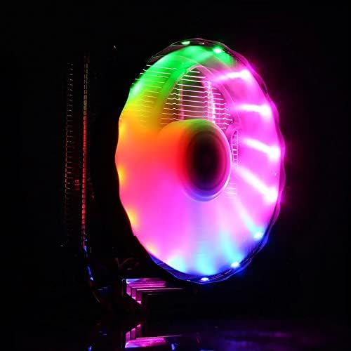 ZUZULI Bilgisayar Soğutucu Soğutma Hayranları DC 12 V Renkli Arka 120mm CPU Soğutma Fanı PC Soğutucu için / AMD için PC Bilgisayar