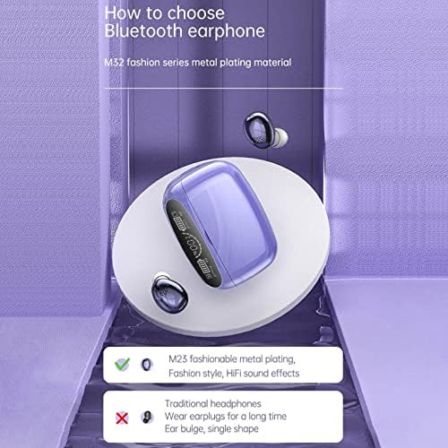 Kaplama Kablosuz Kulaklık Kulaklıklar Suya Dayanıklı, Gürültü Önleyici, Dijital Ekranlı Taşınabilir Şarj Kutusu, USB C Hızlı