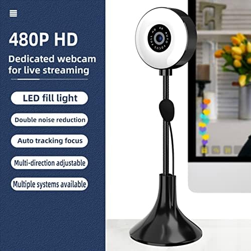 Homyl Webcam 4 K Dönebilen Istikrarlı USB Ayarı Otofokus Web Kamera için Webcast Streaming Live-480p