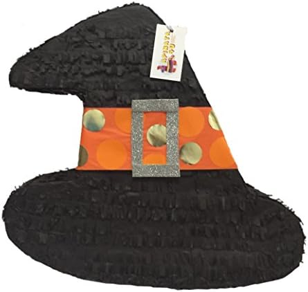 Siyah ve Turuncu cadı şapkası Pinata Cadılar Bayramı Pinata
