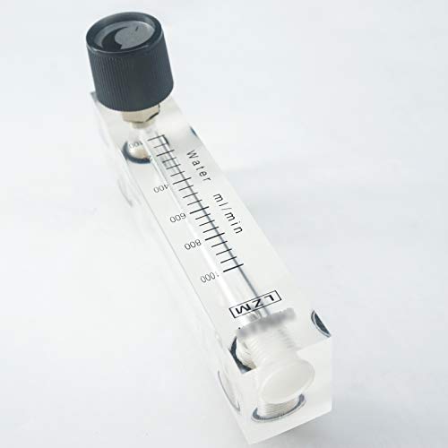 Sorekarain 100-1000 ml/dakika LZM-6T Sıvı Su Debimetre Rotametre Vana ile Fit 6mm Tüp