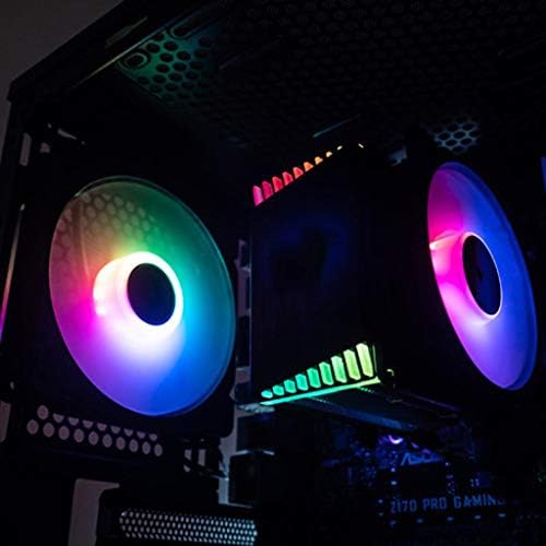 FAKEME FR 925 Taşınabilir Düşük Gürültü LED RGB Masaüstü PC Kasa Fanı CPU Soğutucu Kolay Kurulum Yüksek Tip 2