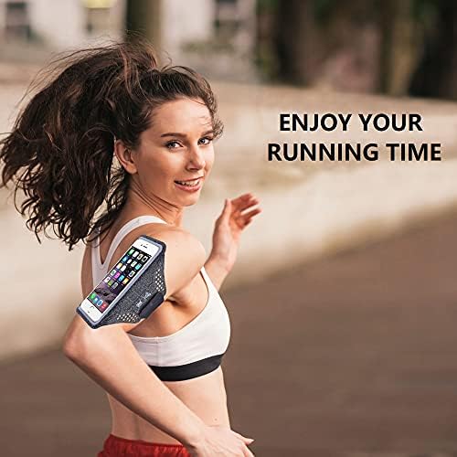 Hallwayee Koşu Cep Telefonu Kollukları Kılıf Spor Kol Paketleri Koşu Tutucu için Kadın Erkek, Koşucular, Koşu, Yürüyüş, Egzersiz