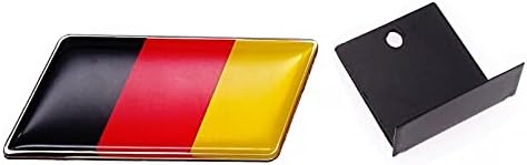 SZHHFJJYP HHF Araba Çıkartmaları 1 pc Araba Sticker Evrensel Alman Bayrağı Amblem Rozet Amblem Deutsch Tampon ön ızgara Çıkartması