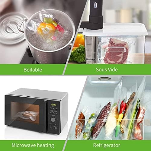 Deefre vakumlama makinesi Çanta 8 x16‘ 7 Rolls için Gıda Tasarrufu, BPA Ücretsiz ve Delinme Önleme Vakum Mühür Gıda Koruyucu