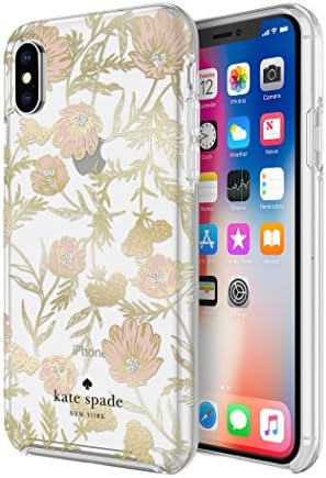 Kate Spade New York Telefon Kılıfı / Apple iPhone X ve 2018 iPhone Xs için / İnce Tasarımlı, Damla Korumalı ve Çiçek Baskılı