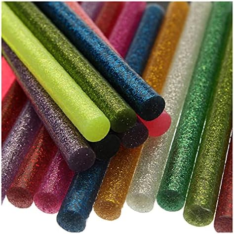 Çubuk tutkal 30 Adet Renkli Sıcak Tutkal Çubukları 7mm Yapıştırıcı Çeşitli Glitter 7x100mm çubuk tutkal Profesyonel Elektrikli