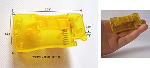NC 2 adet Otomatik İğne Diş Açıcılar, kolay Kullanım İğne Diş Cihazı, plastik Aracı Dikiş Aksesuarları için, Sarı, 2. 79x1. 38x0.