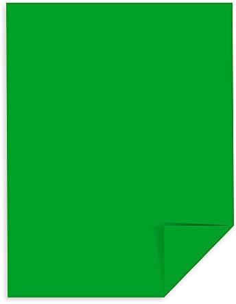 Astrobrights Renkli Kart Stoğu, 8,5 x 11, 65 lb / 176 GSM, Gama Yeşili, 250 Kağıtlar( 22741)