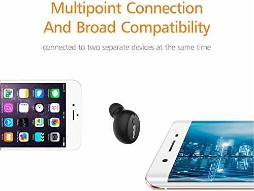 FOCUSPOWER F10 Mini Bluetooth Kulaklık 6 Saat Çalma Süresi ile En Küçük Kablosuz Görünmez Kulaklık iPhone ve Android Akıllı Telefonlar