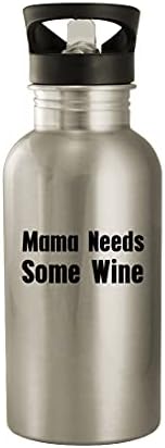 Annemin Biraz Şaraba İhtiyacı Var - 20oz Paslanmaz Çelik Dış Mekan Su Şişesi, Beyaz