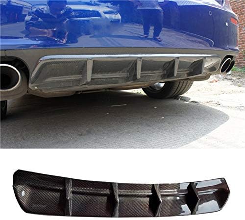 SHENYF-Hua Karbon Fiber Araba Arka Tampon Difüzör Dudak Spoiler Fit ıçin Maserati Ghibli 2014-2017 Arka Difüzör Dudak üzerinde