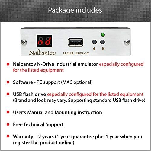 Nalbantov USB Disket Sürücü Emülatörü N-Drive Endüstriyel Agıe 350HSS EDM için