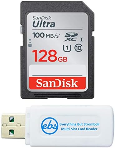 Nikon Kompakt Kamera için SanDisk Ultra SDXC 12GB SD Kart, P950, W150, B600, A1000 Sınıf 10 (SDSDUNR-128G-GN6IN) Paketi ile (1)