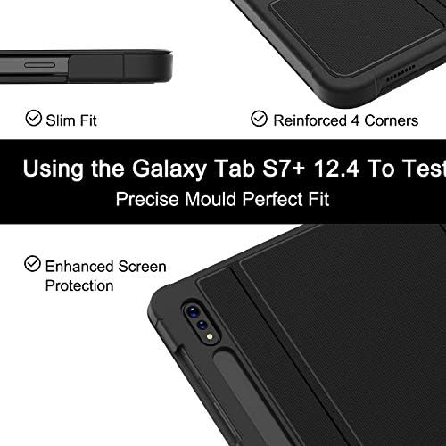 Söke Samsung Tab S7 FE / S7 Artı Kılıf ile S kalemlik [SM-T730/T736B/T970/T975 / T976/ T978] - Premium Darbeye Standı Folio Kılıf