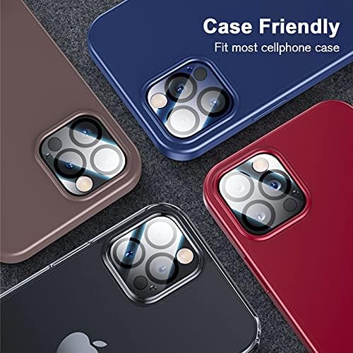 [4-Pack]Elecshion Kamera Lens Koruyucu için iPhone 13 Pro(6.1)/iPhone 13 Pro MAX(6.7) Temerpered Cam Kamera Lens Ekran Koruyucu